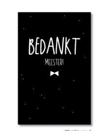 Minikaartje: bedankt meester! (S)