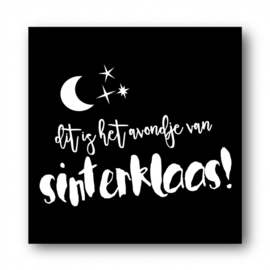 Sticker, avondje van Sinterklaas