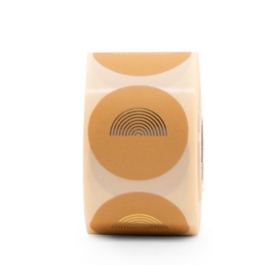 5 x kado sticker regenboog, honing