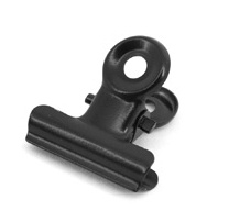 Office clip  XS mat zwart 2 cm