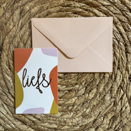 Envelop voor minikaartje 'blush'