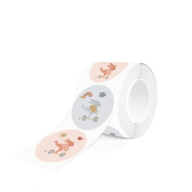 4 kadostickers Ø 55 mm, baby bunny