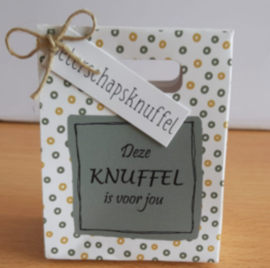 Kado tasje knuffel, beterschapsknuffel *