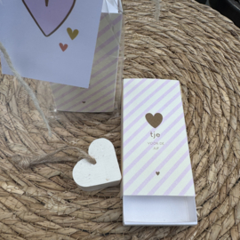 Little giftbox 'hartje voor de juf'