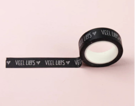 Masking tape 'veel liefs'