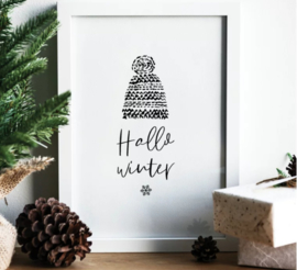 Poster A4, Hallo winter