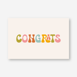 Minikaartje 'congrats' (K)