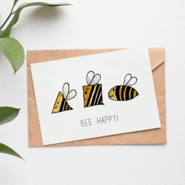 Postcard: Bee happy