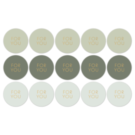 6 kadostickers Ø 55 mm: for you