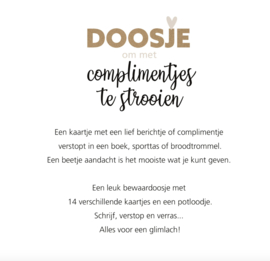 Doosje Complimentjes strooien (zelf invullen)