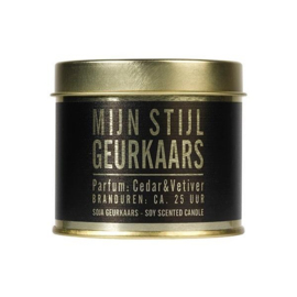 Geurkaars, cedar en vetiver