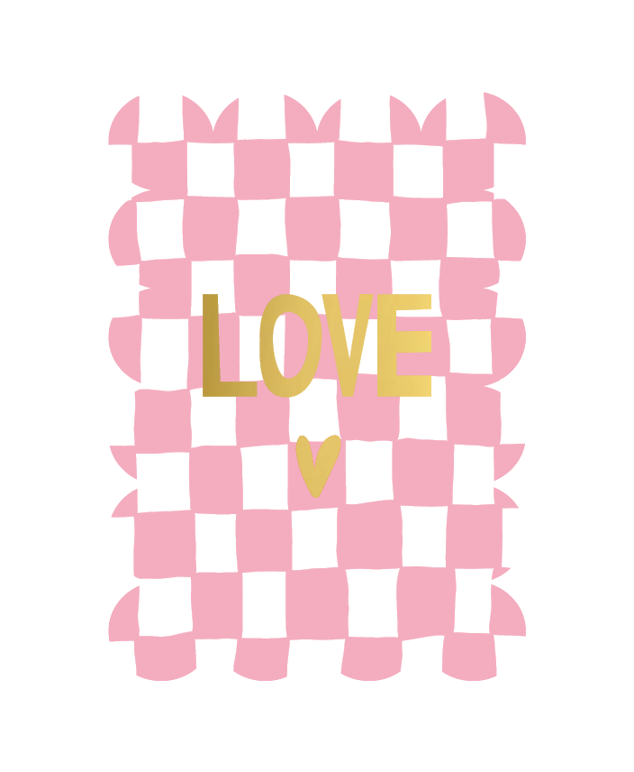 Wenskaart bubble A6, 'LOVE'