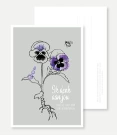 Postcard 'Ik denk aan jou'