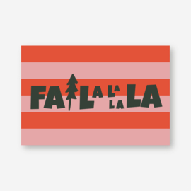 Minikaartje 'FaLaLaLaLA' (K)