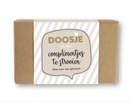 Doosje Complimentjes strooien (zelf invullen)