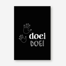 Sleutelhanger: 'meester', mini kaartje en sticker