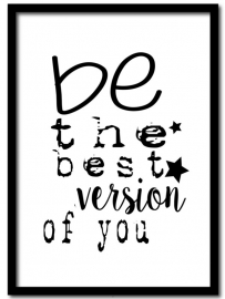 Poster, Be the best version of you