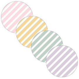 4 x Kado sticker (4 cm): diagonaal