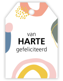 Kadokaartje: van harte gefeliciteerd