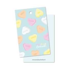 Kadolabeltje: HARTelijk bedankt