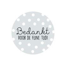 5 x kadosticker, bedankt voor de fijne tijd!