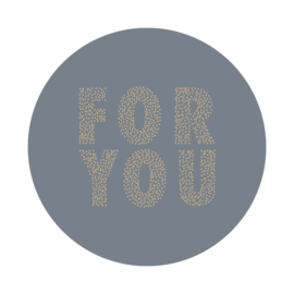 5 kadostickers Ø 55 mm: for you, sky blue