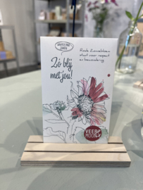 Zakje bloemzaadjes 'Zo blij met jou'