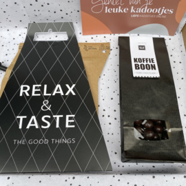 Doosje vol leuks: 'relax & taste'