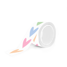 4 kadostickers gekleurde harten