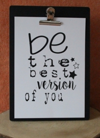 Poster, Be the best version of you