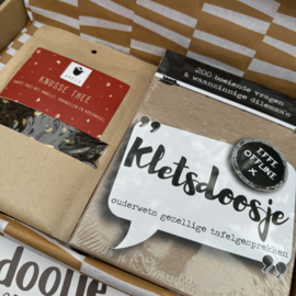 Doosje vol leuks 'kletsdoosje'