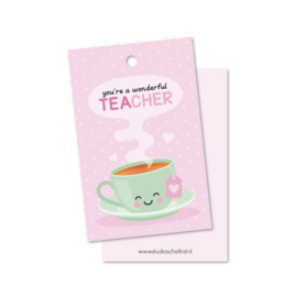 kadolabel 'You're a wonderful TEACHER'