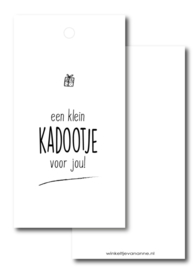 Kado label: een klein kadootje voor jou!