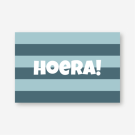 Minikaartje 'HOERA!' (K)