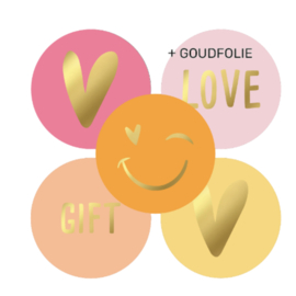 5 x kadosticker 'love assorti'