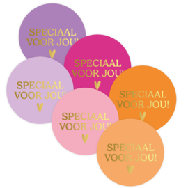 6 kadostickers 'speciaal voor jou' (4 cm)