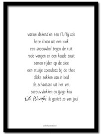 Poster A4, wintergedicht