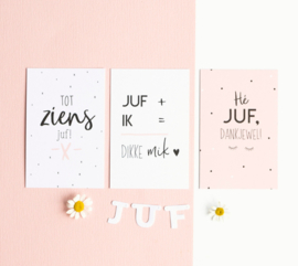 Minikaartje: JUF + IK = DIKKEmik  (S)