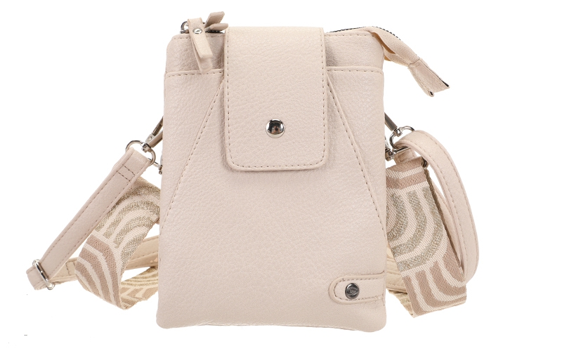 Crossbody en (telefoon)tasje Horton, naturel