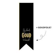 5 x kado sticker vaantje: jij bent GOUD waard!