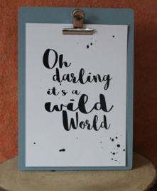 Poster, Oh darling it's a wild world