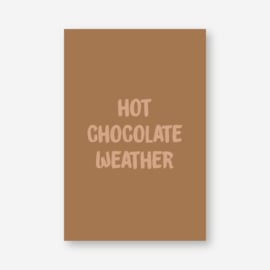 Mini kaartje: hot chocolate weather (K)