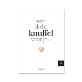 Wenskaart: een dikke knuffel voor jou