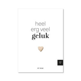 Wenskaart: heel erg veel geluk