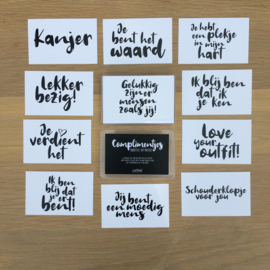 Complimentenbox (knuffels op papier)