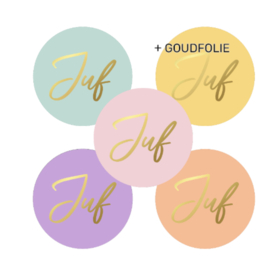 5 x kadosticker 'juf'