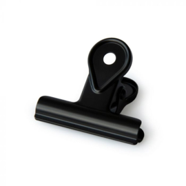 Zwarte office clip, 4 cm