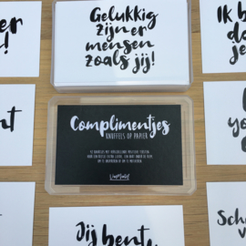 Complimentenbox (knuffels op papier)