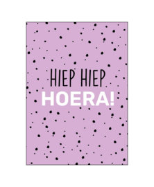 Postcard: hiep hiep hoera!