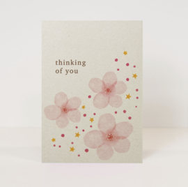 Kaart 'thinking of you'